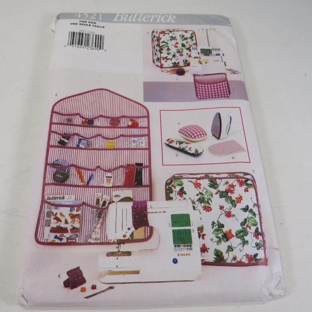 Butterick 4521 Sewing Pattern SEWING/CRAFTING ORGANIZING & IRONING set UNCUT